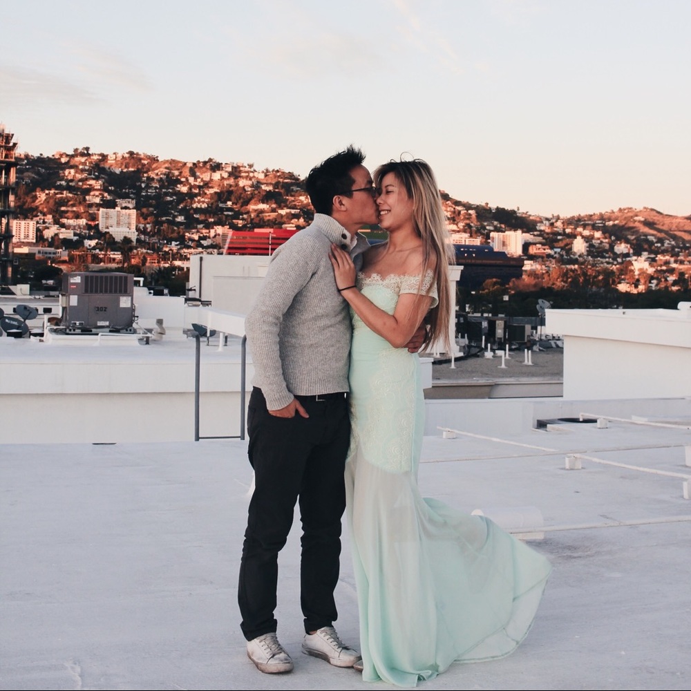 Montreal Brand 1864 off the shoulder formal dress